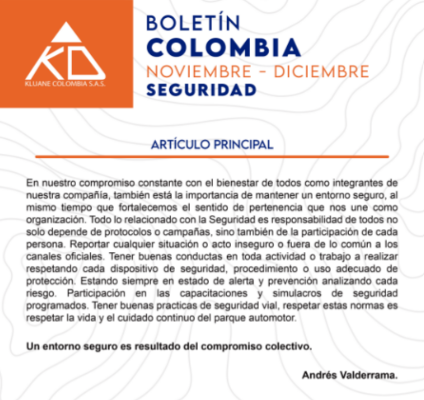 Boletín Noviembre – diciembre