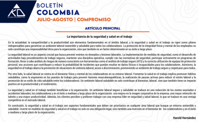 Boletín Colombia, julio – agosto