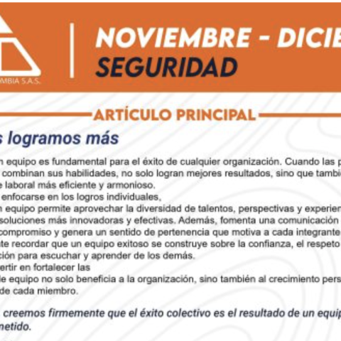 Boletín septiembre – octubre