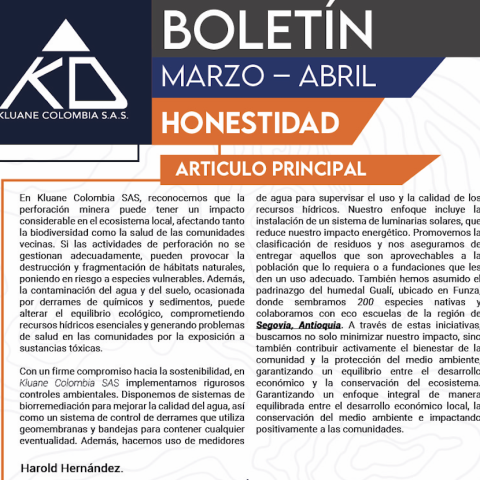 Boletín Marzo – Abril